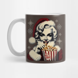 Christmas Santa Popstar embroidery style 25 Mug